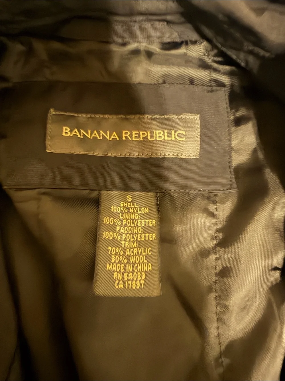 Banana Republic Black Men's Bomber Jacket with Zip